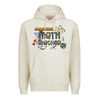 Oatmeal Heather math teacher Premium Hoodie - CowhideDigitalArt