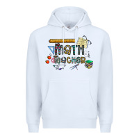 White math teacher Premium Hoodie - CowhideDigitalArt