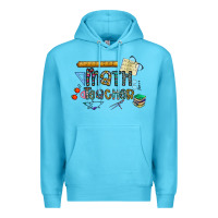 Ocean Blue math teacher Premium Hoodie - CowhideDigitalArt