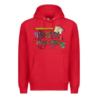 Red math teacher Premium Hoodie - CowhideDigitalArt