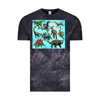 Cloud Black dinosaurs tumbler Vintage Tee - Artiststas