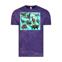 Cloud Purple dinosaurs tumbler Vintage Tee - Artiststas