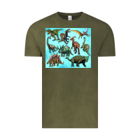Vintage Olive dinosaurs tumbler Vintage Tee - Artiststas