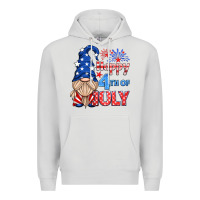 Dove Grey happy 4th of july gnome Premium Hoodie - HRA Design Shop