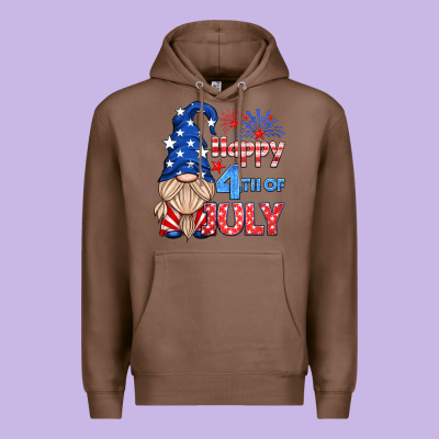 Happy 4th Of July Gnome Premium Hoodie Designed By Hra Design Shop