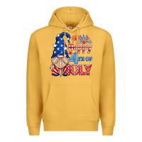 Mustard happy 4th of july gnome Premium Hoodie - HRA Design Shop
