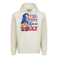 Oatmeal Heather happy 4th of july gnome Premium Hoodie - HRA Design Shop