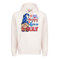 Pale Pink happy 4th of july gnome Premium Hoodie - HRA Design Shop