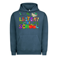 Pigment Midnight Navy last day of school Urban Hoodie - HRA Design Shop