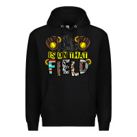 Black my heart is on that field Premium Hoodie - CowhideDigitalArt