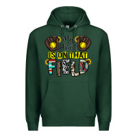 Sports Green my heart is on that field Premium Hoodie - CowhideDigitalArt