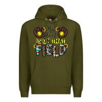 Army Green my heart is on that field Premium Hoodie - CowhideDigitalArt