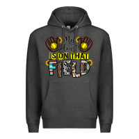 Charcoal Heather my heart is on that field Premium Hoodie - CowhideDigitalArt