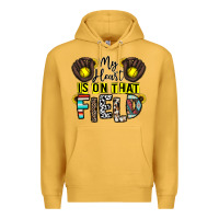 Mustard my heart is on that field Premium Hoodie - CowhideDigitalArt