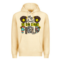 Pina Colada my heart is on that field Premium Hoodie - CowhideDigitalArt