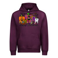 Mauve Wine happy halloween tooth Urban Hoodie - RacoonDesign