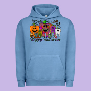 Happy Halloween Tooth Urban Hoodie Designed By Racoondesign