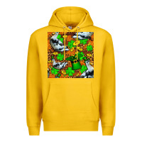 Lemon St patricks  duck with leprechaun hat  seamless Premium Hoodie - FaDigitalArtStudio