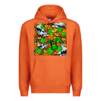 Carrot St patricks  duck with leprechaun hat  seamless Premium Hoodie - FaDigitalArtStudio