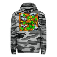 Slate Camo St patricks  duck with leprechaun hat  seamless Premium Hoodie - FaDigitalArtStudio