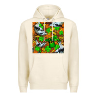 Tofu St patricks  duck with leprechaun hat  seamless Premium Hoodie - FaDigitalArtStudio