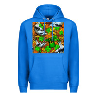 True Royal St patricks  duck with leprechaun hat  seamless Premium Hoodie - FaDigitalArtStudio