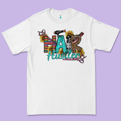 Hair Hustler Premium Tee Designed By Sublimationcraftshop