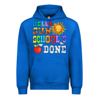 Cobalt hello sun schools done Urban Hoodie - HRA Design Shop