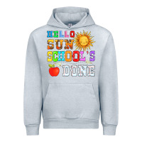 Heather Grey hello sun schools done Urban Hoodie - HRA Design Shop