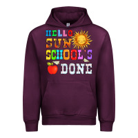Mauve Wine hello sun schools done Urban Hoodie - HRA Design Shop
