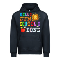 Navy hello sun schools done Urban Hoodie - HRA Design Shop