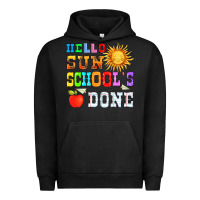 Pigment Black hello sun schools done Urban Hoodie - HRA Design Shop