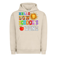Pigment French Oak hello sun schools done Urban Hoodie - HRA Design Shop