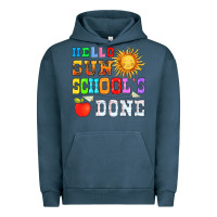 Pigment Midnight Navy hello sun schools done Urban Hoodie - HRA Design Shop