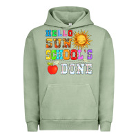 Pigment Oil Green hello sun schools done Urban Hoodie - HRA Design Shop