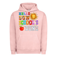 Pigment Salmon hello sun schools done Urban Hoodie - HRA Design Shop