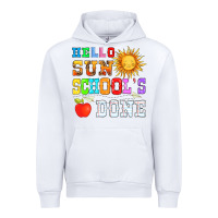 White hello sun schools done Urban Hoodie - HRA Design Shop