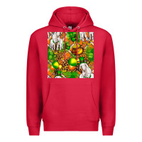 Cardinal St patricks  goat family with balloons seamless Premium Hoodie - FaDigitalArtStudio