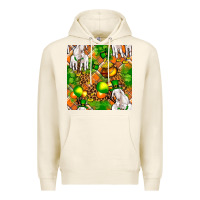 Tofu St patricks  goat family with balloons seamless Premium Hoodie - FaDigitalArtStudio