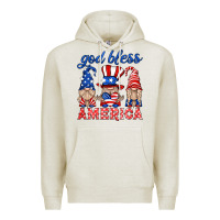 Oatmeal Heather god bless america gnome Premium Hoodie - HRA Design Shop