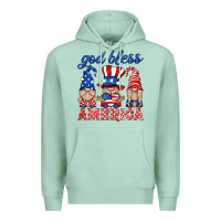 Seafoam god bless america gnome Premium Hoodie - HRA Design Shop
