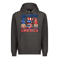 Smoke god bless america gnome Premium Hoodie - HRA Design Shop