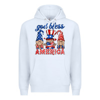 White god bless america gnome Premium Hoodie - HRA Design Shop