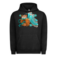 Winter Ice Skating Boots And Coffee Urban Hoodie | Teevron