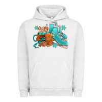 Pigment Lunar Rock Winter Ice Skating Boots And Coffee Urban Hoodie - FaDigitalArtStudio