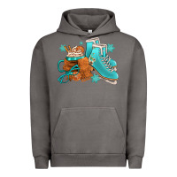 Pigment Tornado Winter Ice Skating Boots And Coffee Urban Hoodie - FaDigitalArtStudio