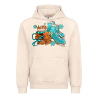 Sandshell Winter Ice Skating Boots And Coffee Urban Hoodie - FaDigitalArtStudio