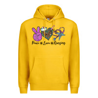 Lemon peace love nursing Premium Hoodie - CowhideDigitalArt