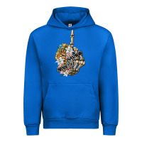Cobalt sensitive savage skeleton middle finger Urban Hoodie - FaDigitalArtStudio