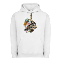 Pigment Lunar Rock sensitive savage skeleton middle finger Urban Hoodie - FaDigitalArtStudio